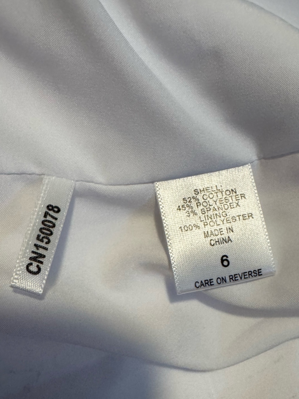 NY & Company White Women's Tailored Classic Blazer size 6 - Picture 8 of 8